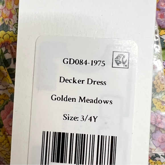 New Girls LoveShackFancy Decker Liberty Fabric Floral Dress Golden Meadows - Picture 6 of 7